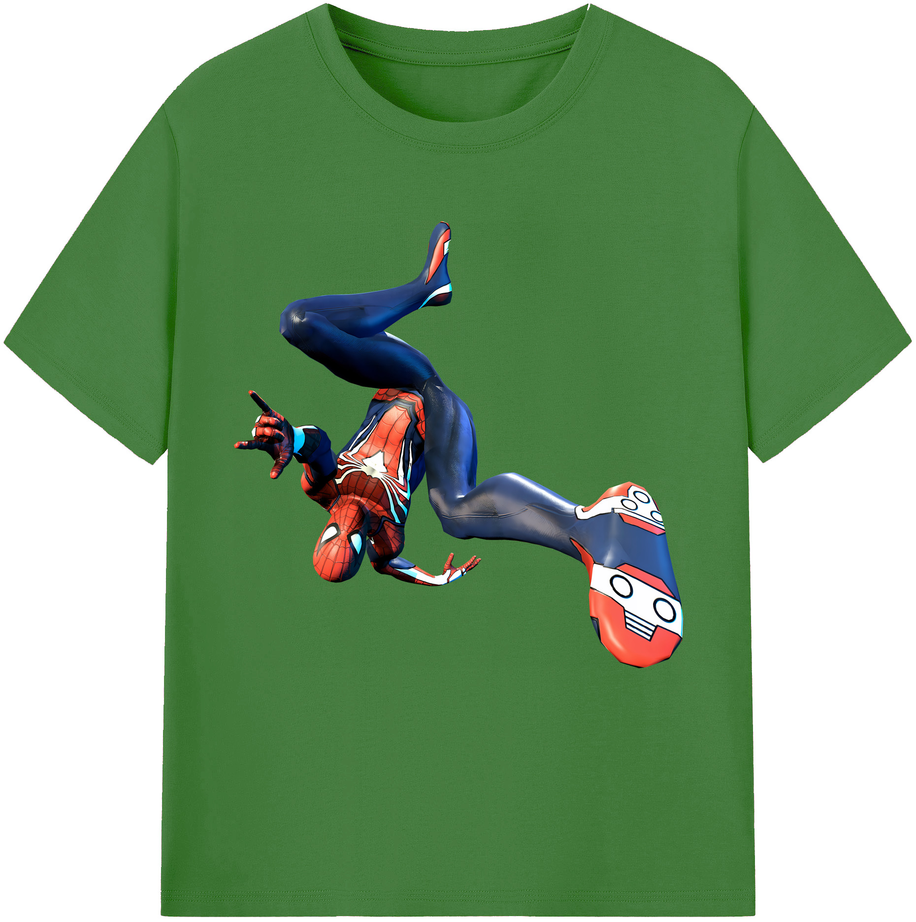 （画像用） Spider Man スパイダーマン レディースカジュアルプリントTシャツ（綿100％）